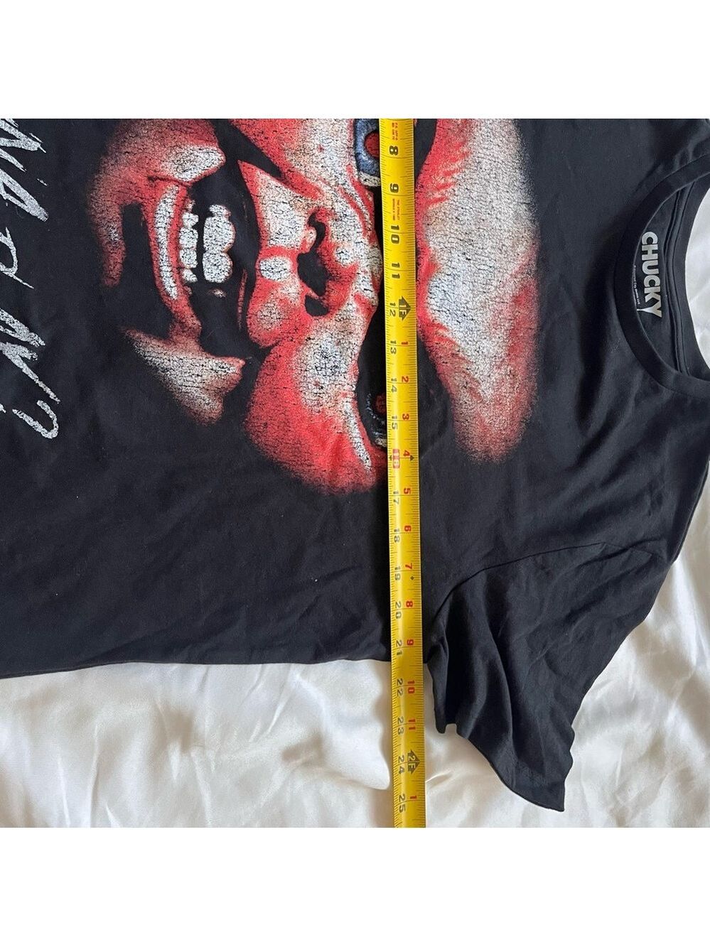 Chucky Wanna Play? Horror Movie Halloween Graphic Tee Medium - Picture 5 of 7